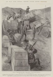 La guerre, avec la colonne du général Buller devant Colesberg
